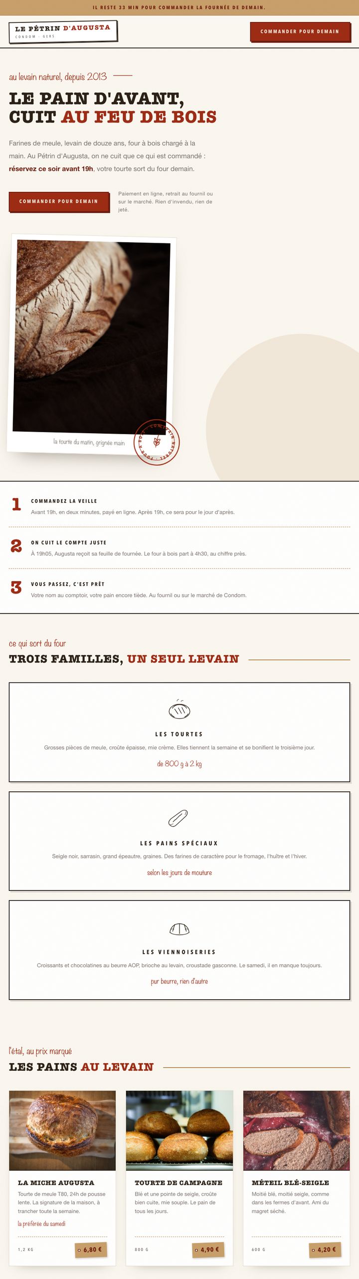 Thème Le Pétrin d'Augusta, page entière