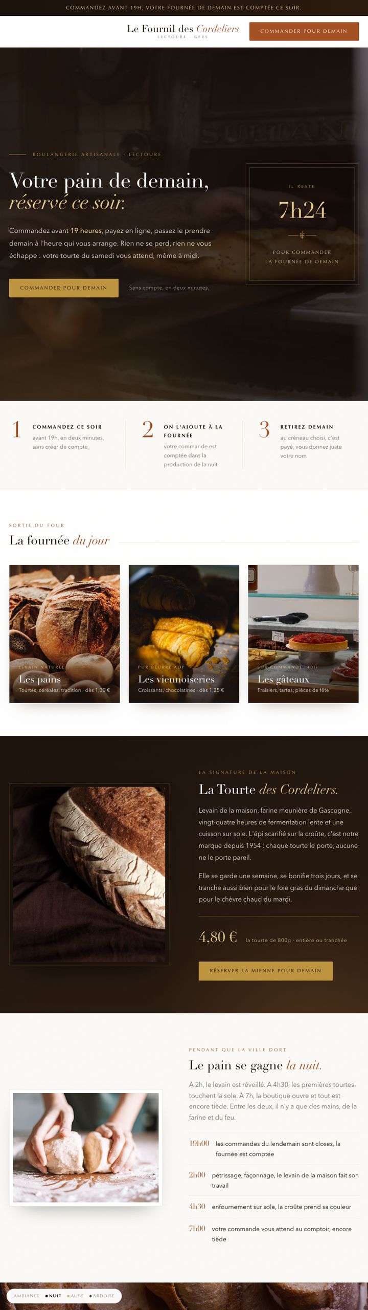 Thème La Nuit du fournil, page entière