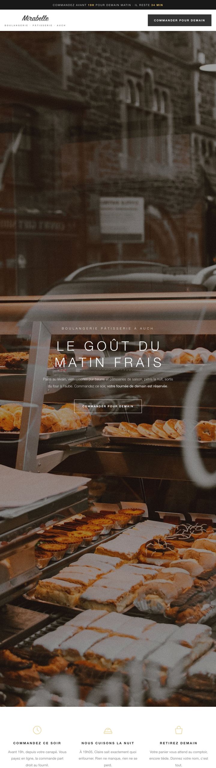 Thème Boulangerie Mirabelle, page entière